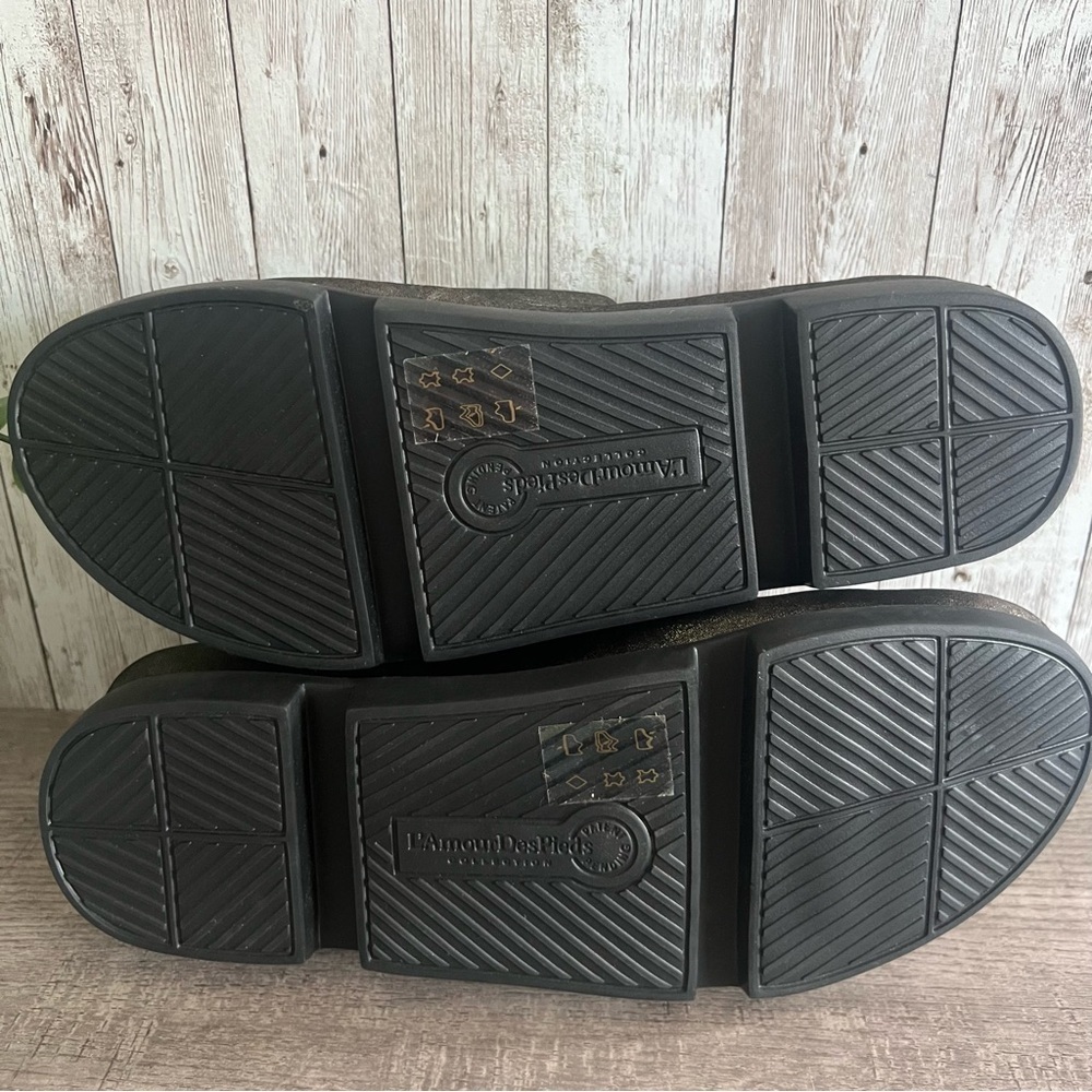L'Amour Des Pieds Women's Metallic Sandals 9 - Picture 7 of 8